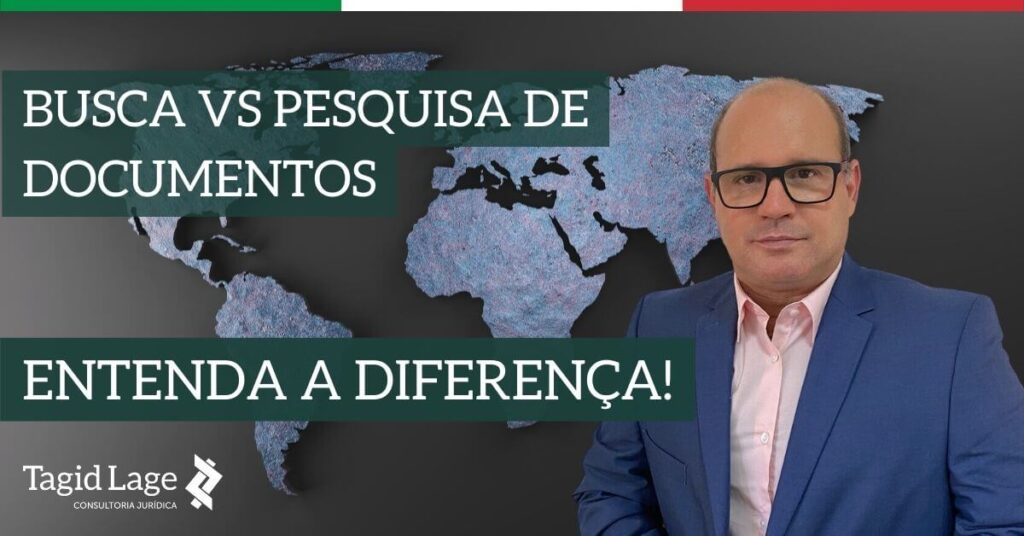 pesquisa vs busca de documentos