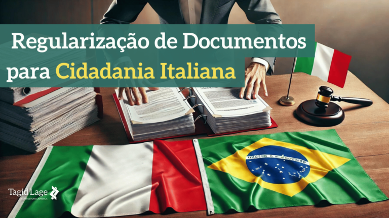 mesa representando documentação para cidadania italiana